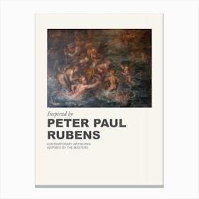 Museum Poster Inspired By Peter Paul Rubens 3 Canvas Print