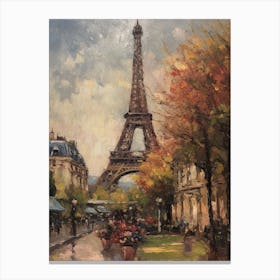 Eiffel Tower Paris France Pissarro Style 11 Canvas Print