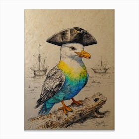 Pirate Bird 3 Canvas Print