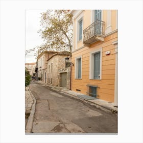 Alley In The Plaka Of Athens Canvas Print