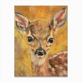 Fawn Painting 4 Canvas Print