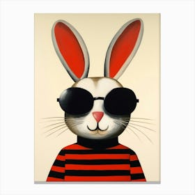 Little Rabbit 4 Wearing Sunglasses Canvas Print