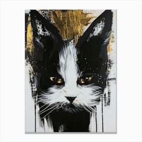 Black Cat 70 Canvas Print