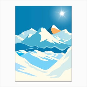 Sunrise In Everest Mountains Canvas Print