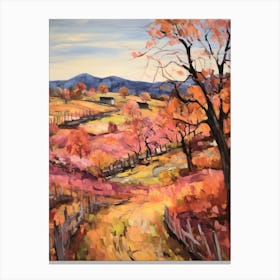 Autumn Gardens Painting Wave Hill Usa Canvas Print