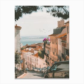 Lisbon Ocean View Canvas Print