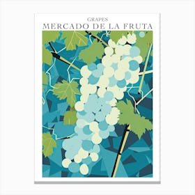 Mercado De La Fruta Grapes Illustration 4 Poster Canvas Print