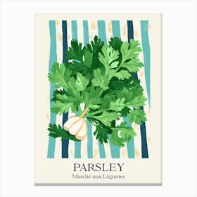 Marche Aux Legumes Parsley Summer Illustration 5 Canvas Print