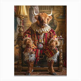 King Of Bulls Canvas Print