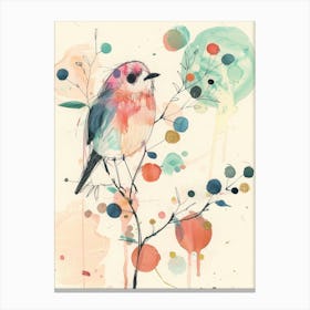 Bird On A Branch 45 Canvas Print