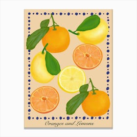 Oranges and lemons Canvas Print