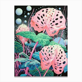 Pink Orchids | Inspired by Yayoi Kusama Canvas Print