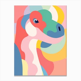 Colourful Dinosaur Diplodocus 2 Canvas Print