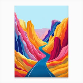 Road In The Mountains Canvas Print