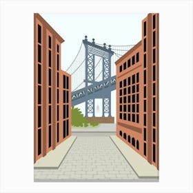 Manhattan Bridge, DUMBO, Downtown Brooklyn, NYC Canvas Print