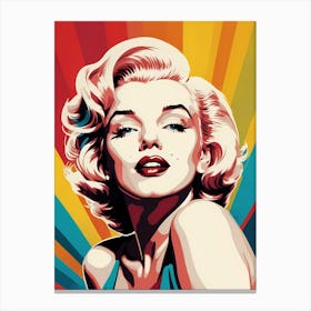 Marilyn Monroe Portrait Pop Art (21) Canvas Print