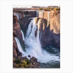 Shoshone Falls, United States Realistic Photograph (2) Canvas Print