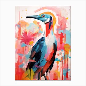 Bird Painting Collage Albatross 1 Canvas Print