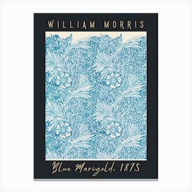 William Morris Blue Margaret Canvas Print