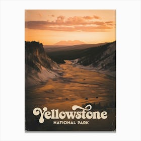 Yellowstone National Park Vintage V 07 Canvas Print