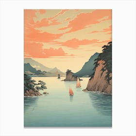 The Ogasawara Islands In Tokyo, Ukiyo E Drawing 1 Canvas Print