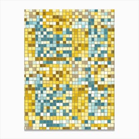 Mosaic Tile Pattern Canvas Print