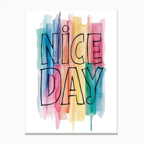 Nice Day Canvas Print