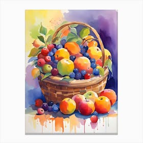 Basket Of Fruit 7 Canvas Print