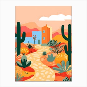 Cactus Landscape Canvas Print