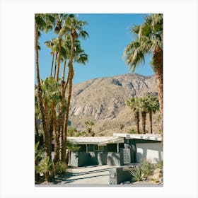 Palm Springs Architecture V on Film Canvas Print
