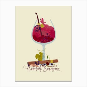 Cabernet Sauvignon Wine Canvas Print