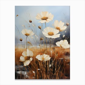 White Cosmos Canvas Print