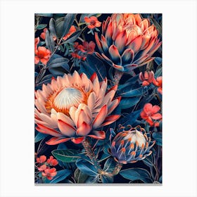 Hibiscus Flower Wallpaper Canvas Print