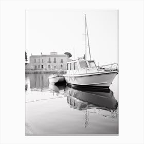 Saint Tropez, France, Black And White Old Photo 4 Canvas Print