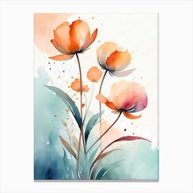 Watercolor Flowers 18 Canvas Print