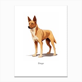 Dingo Kids Animal Poster Canvas Print