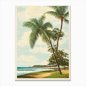 Fingal Head Beach Australia Vintage Canvas Print