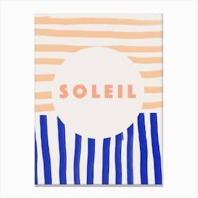 Soleil French Quote Canvas Print