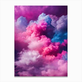 Pink And Purple Clouds 1 Canvas Print