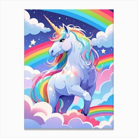 Unicorn In The Sky 24 Canvas Print