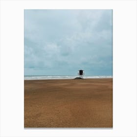 Lifeguard Tower, Cullera, Valencia Canvas Print