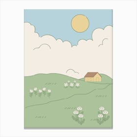 House In The Countryside Canvas Print