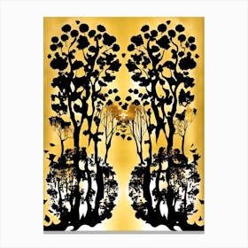 Trees In The Forest Canvas Print