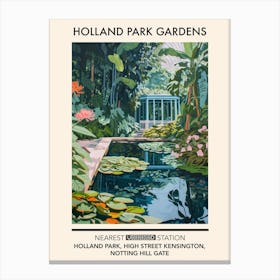 Holland Park Gardens London Parks Garden 1 Canvas Print