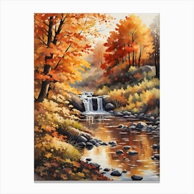 Autumn River 3 Canvas Print