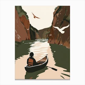 Canoeing 1 Canvas Print