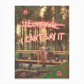 I Can T Say It Canvas Print