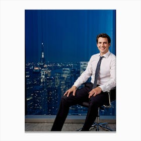 Portrait Of A Businessman 7 Canvas Print