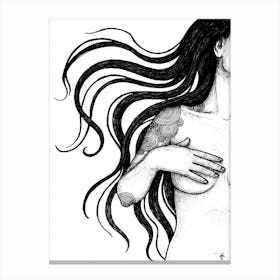 Long Hair Canvas Print