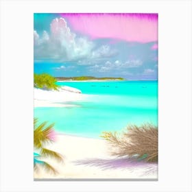 Great Exuma Bahamas Soft Colours Tropical Destination Canvas Print